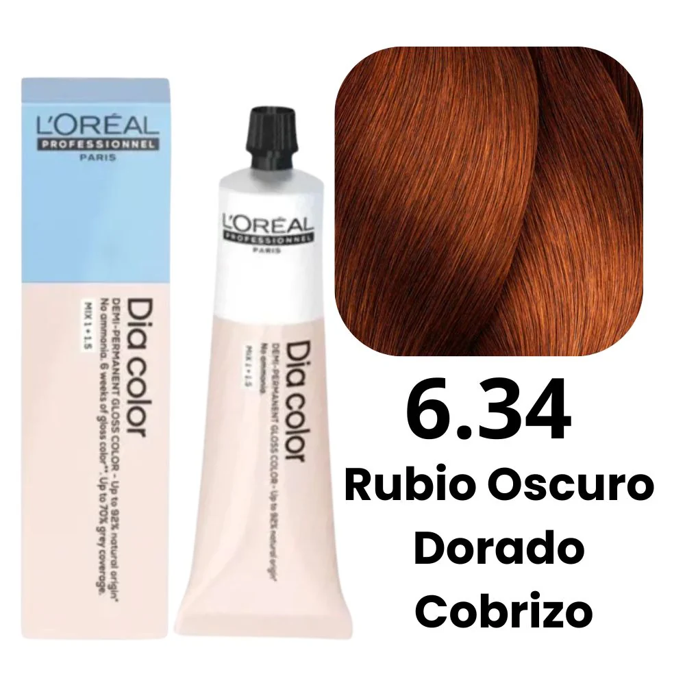 L'Oreal Tinte Dia Color N.6.34 Sin Amoniaco 60ml