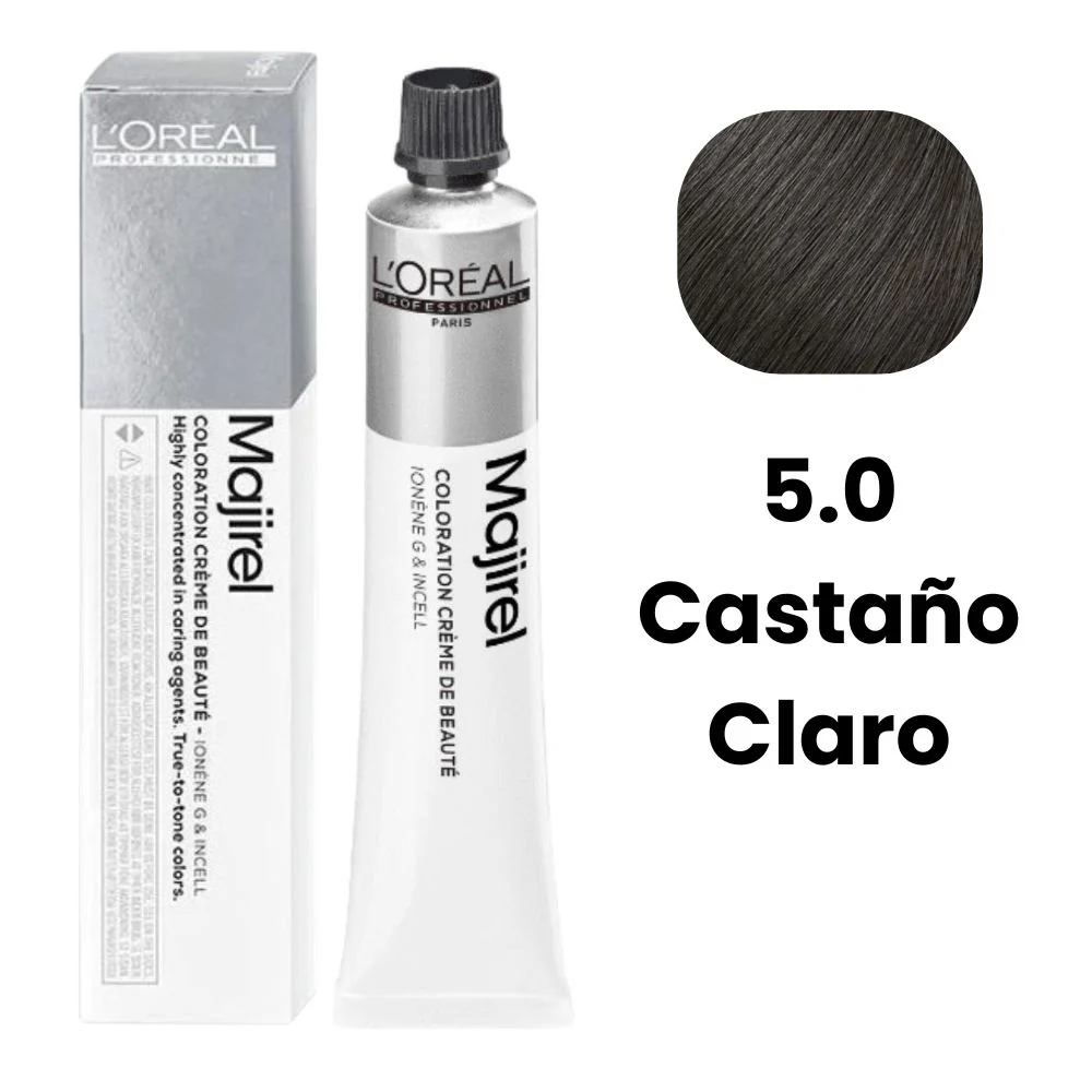 L'Oreal Tinte Para El Cabello Majirel 5.0 Castaño Claro 50ml