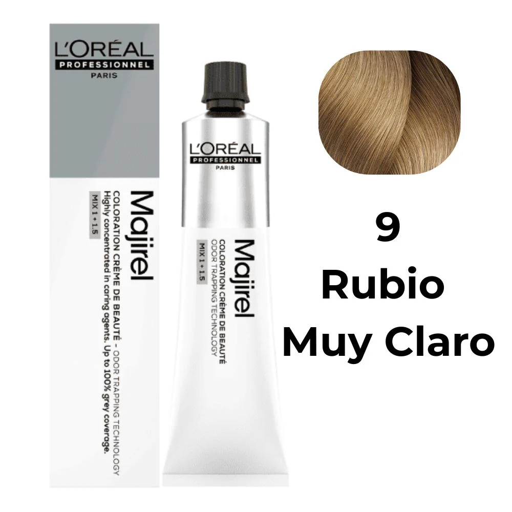 L'Oreal Tinte Majirel 9 Rubio Muy Claro 50ml