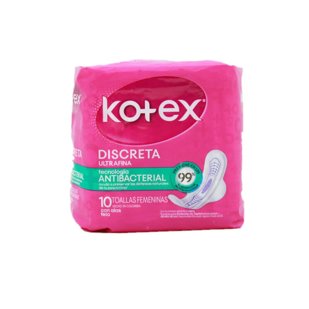 Kotex Toallas Sanitarias Discreta Ultra Fina 10und - Image 2