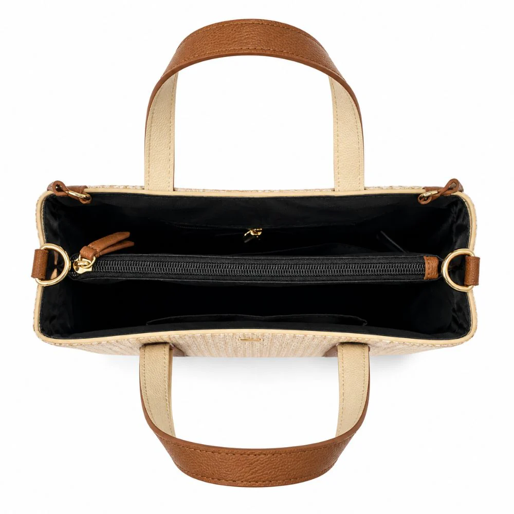 Tommy Hilfiger Cartera Tote Monogram Beige - Image 3
