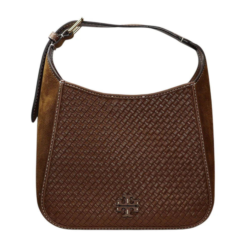 Tory Burch Cartera Thea Woven Small Bucket Bag - Image 4