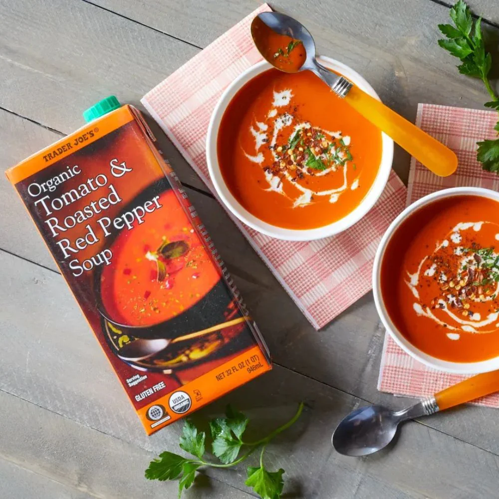 Trader Joe´s Organic Tomato and Roasted Red Pepper Soup 946 ml - Image 2