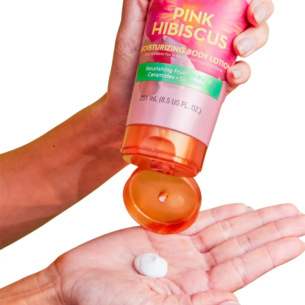 Tree Hut Pink Hibiscus Moisturizing Body Lotion 251ml - Image 2