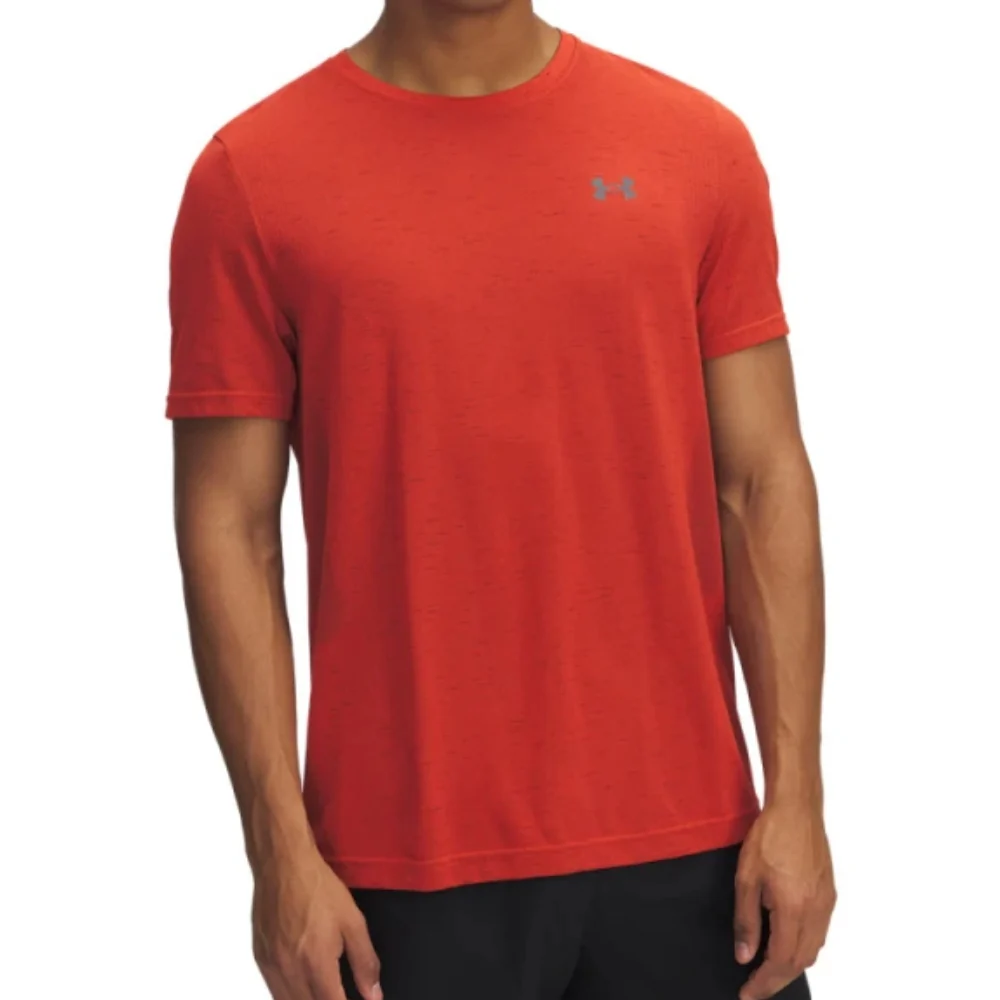 Under Armour Camiseta Invisible Sin Costuras Para Caballeros Color Fire