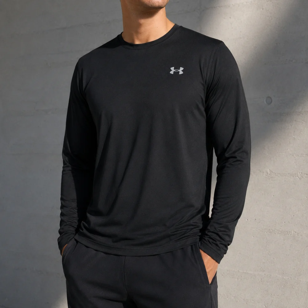 Under Armour Camiseta Running Reflectiva Para Caballeros Color Black