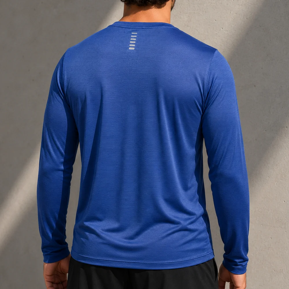 Under Armour Camiseta Running Reflectiva Para Caballeros Color Tech Blue - Image 2