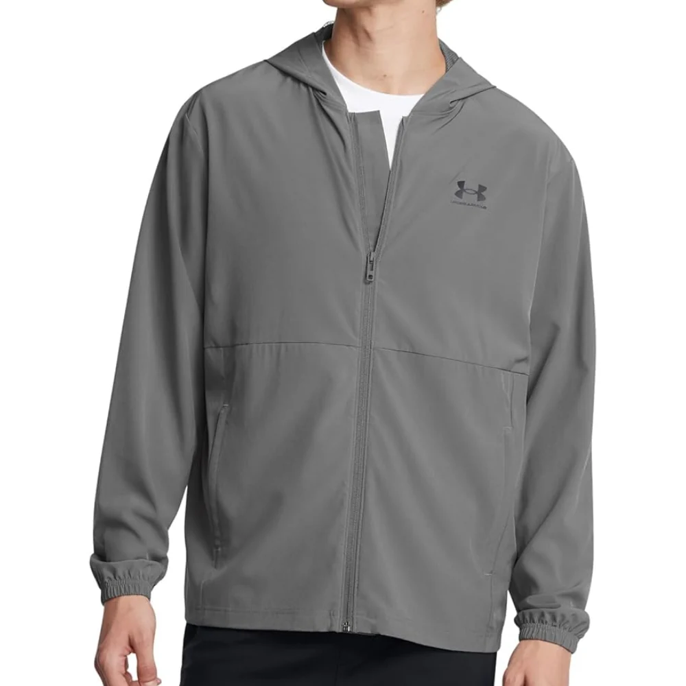 Under Armour Chaqueta Rompevientos Para Caballeros Color Castlerock - Image 3