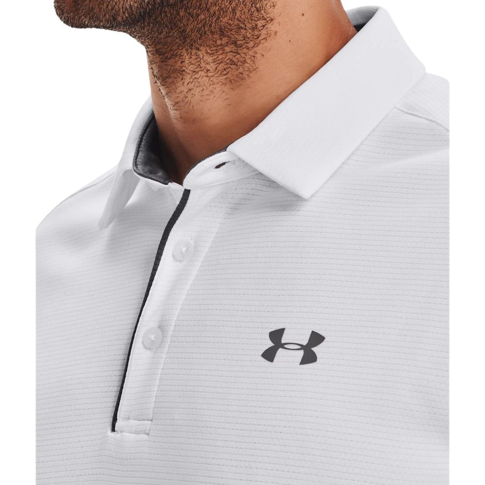 Under Armour Franela Polo Tech Para Caballeros Color Blanco - Image 4