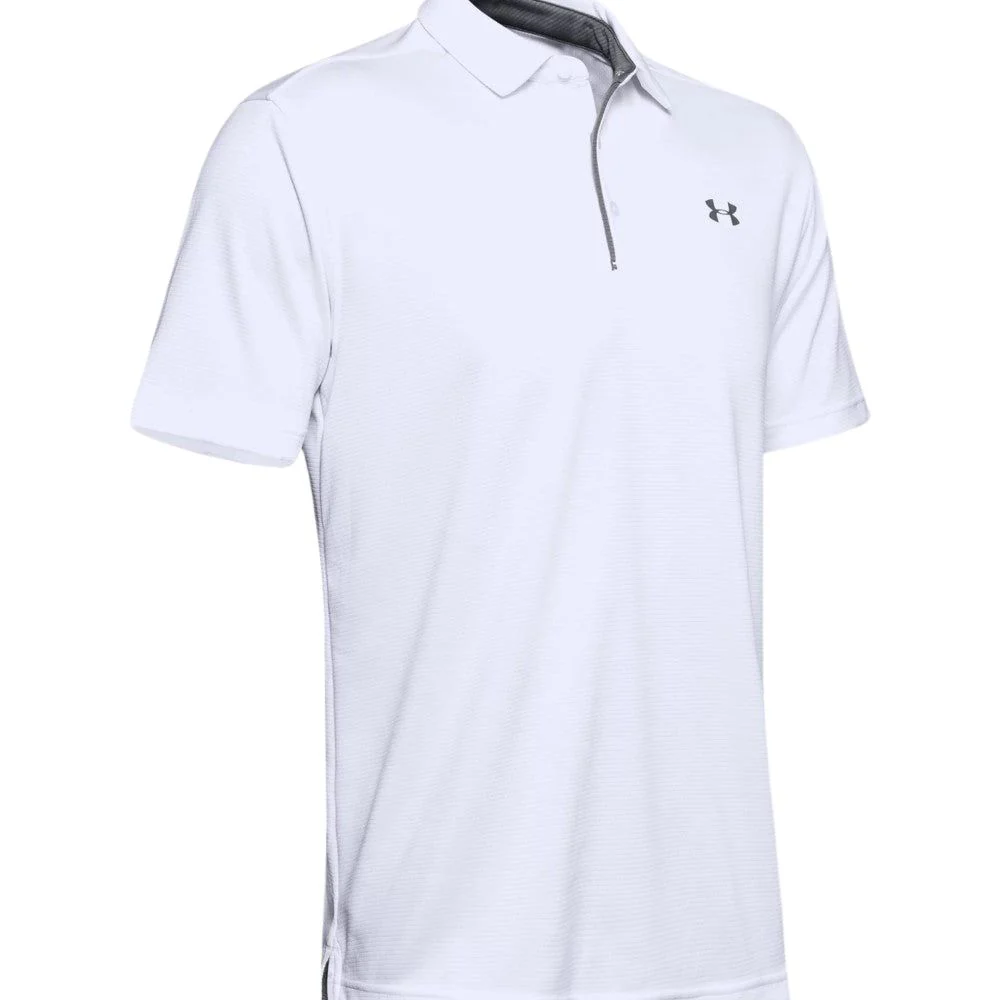 Under Armour Franela Polo Tech Para Caballeros Color Blanco - Image 5