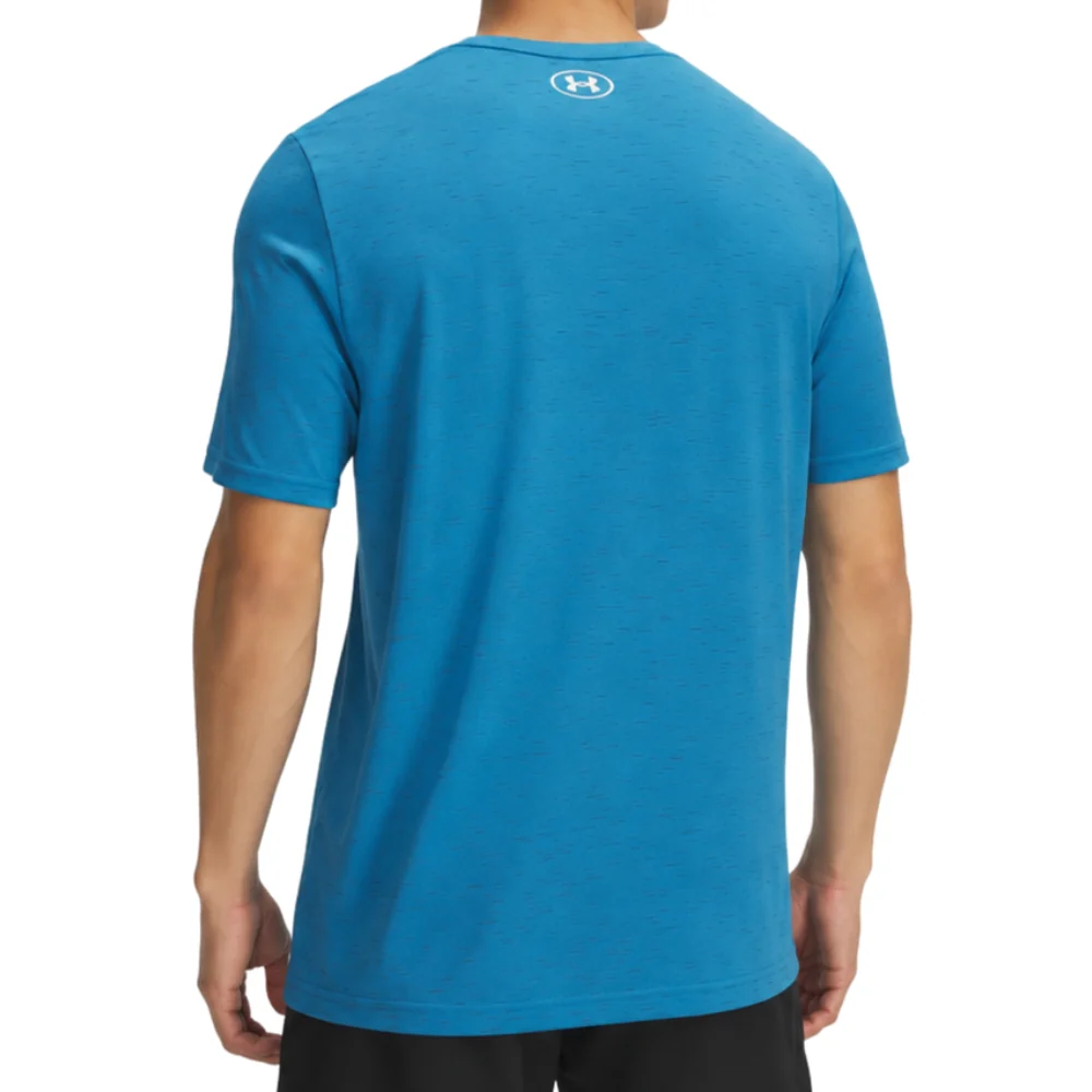 Under Armour Franela Manga Corta Para Caballeros Vanish Seamless SS EtherBlue/White - Image 2