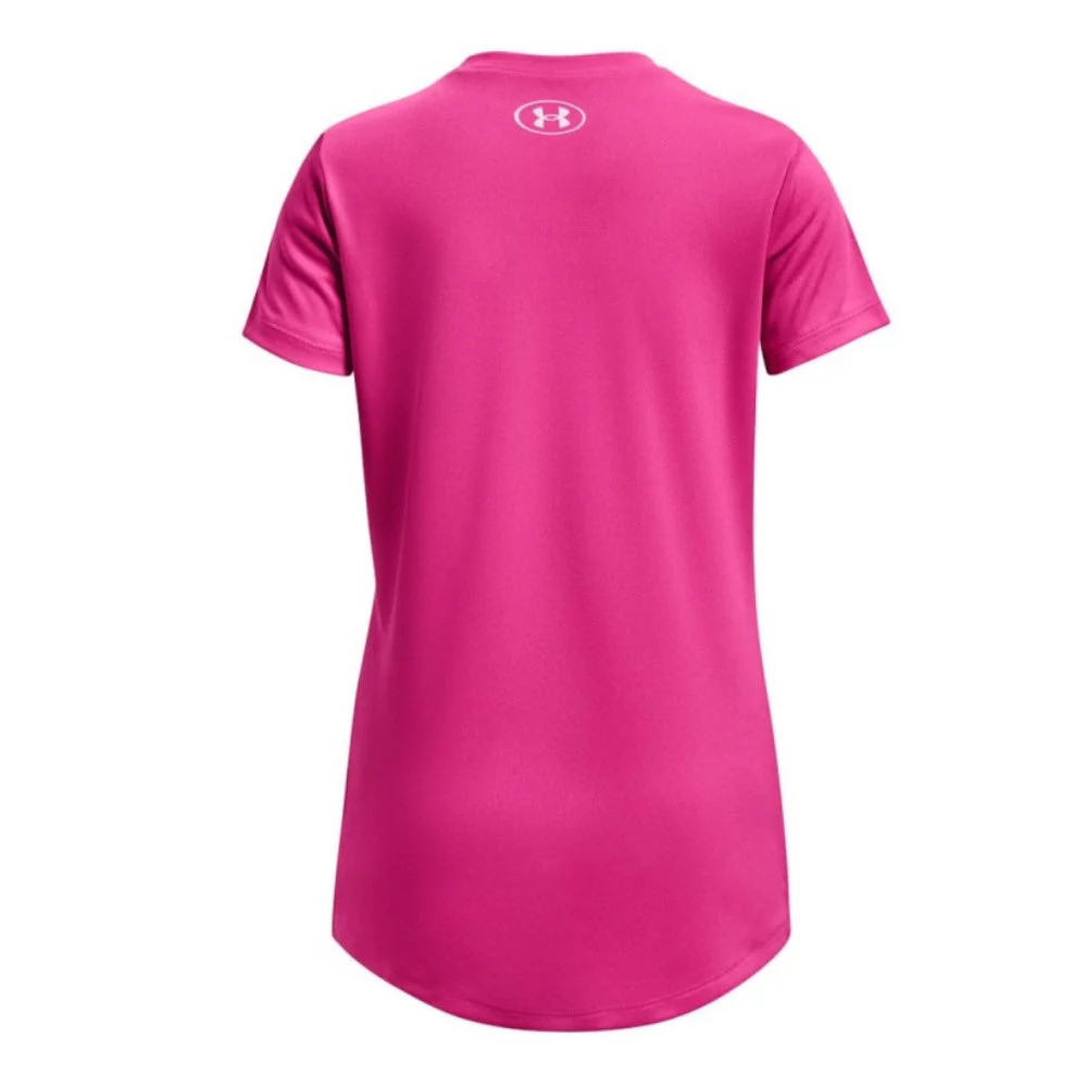 Under Armour Franela Manga Corta Tech™ Print  Wordmark Para Niñas - Image 2