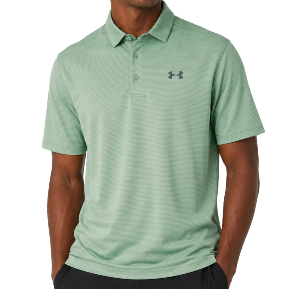 Under Armour Franela Polo Tech Para Caballeros Color SilicaGreen/PitchGray