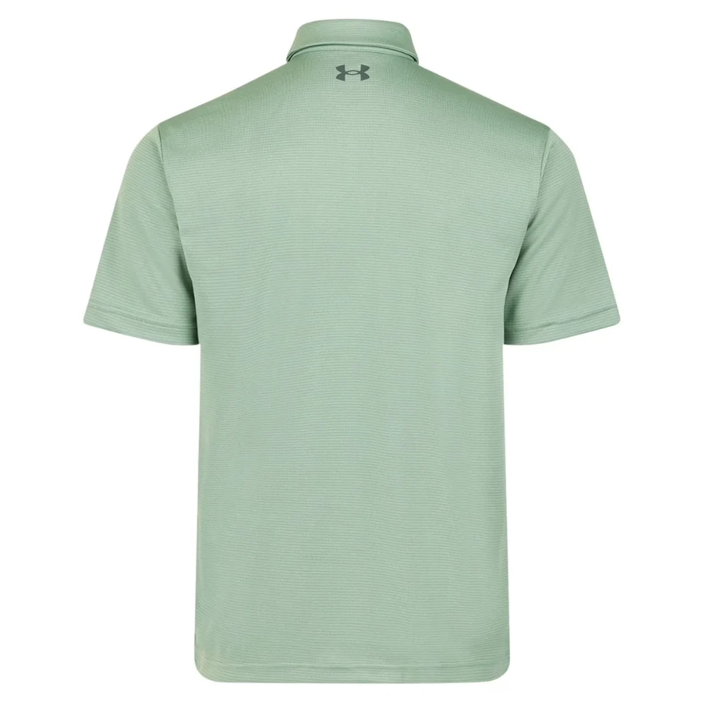 Under Armour Franela Polo Tech Para Caballeros Color SilicaGreen/PitchGray - Image 6