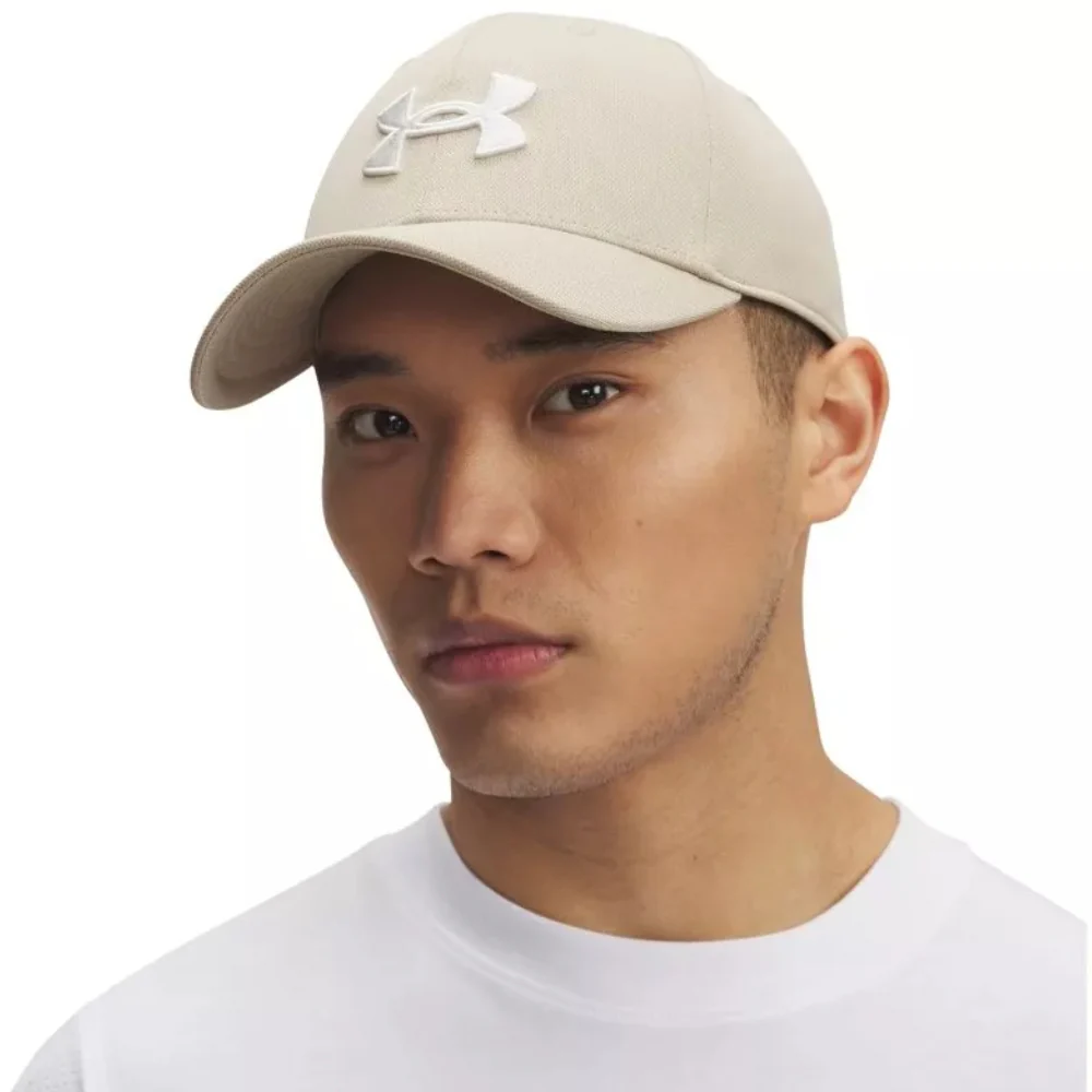 Under Armour Gorra Blitzing Trucker Para Caballeros Color Khaki Talla S/M - Image 3