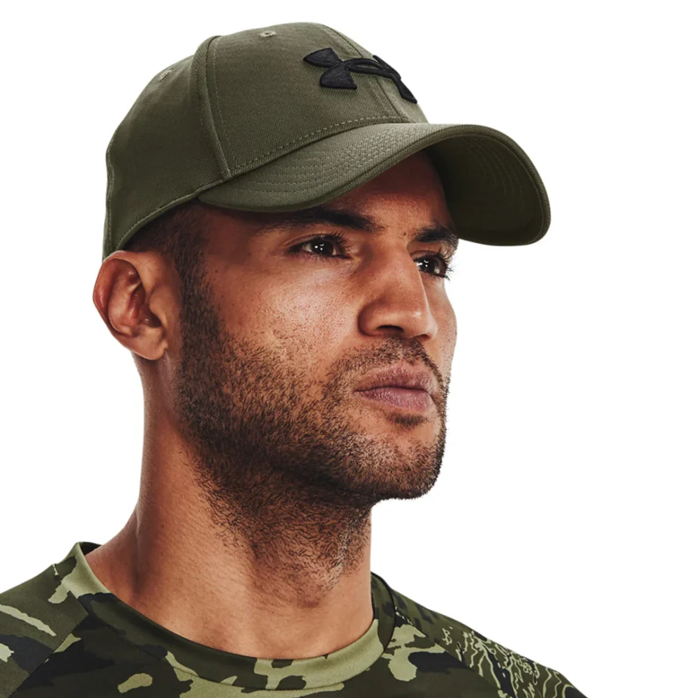 Under Armour Gorra Blitzing Trucker Para Caballeros Color Verde Militar Talla S/M - Image 3