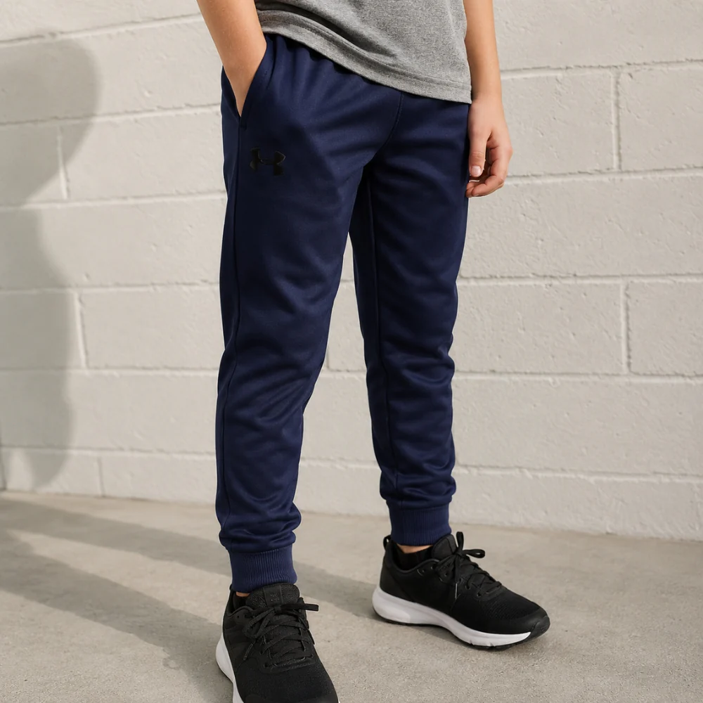 Under Armour Joggers Para Niño Fleece Color Midnight Navy