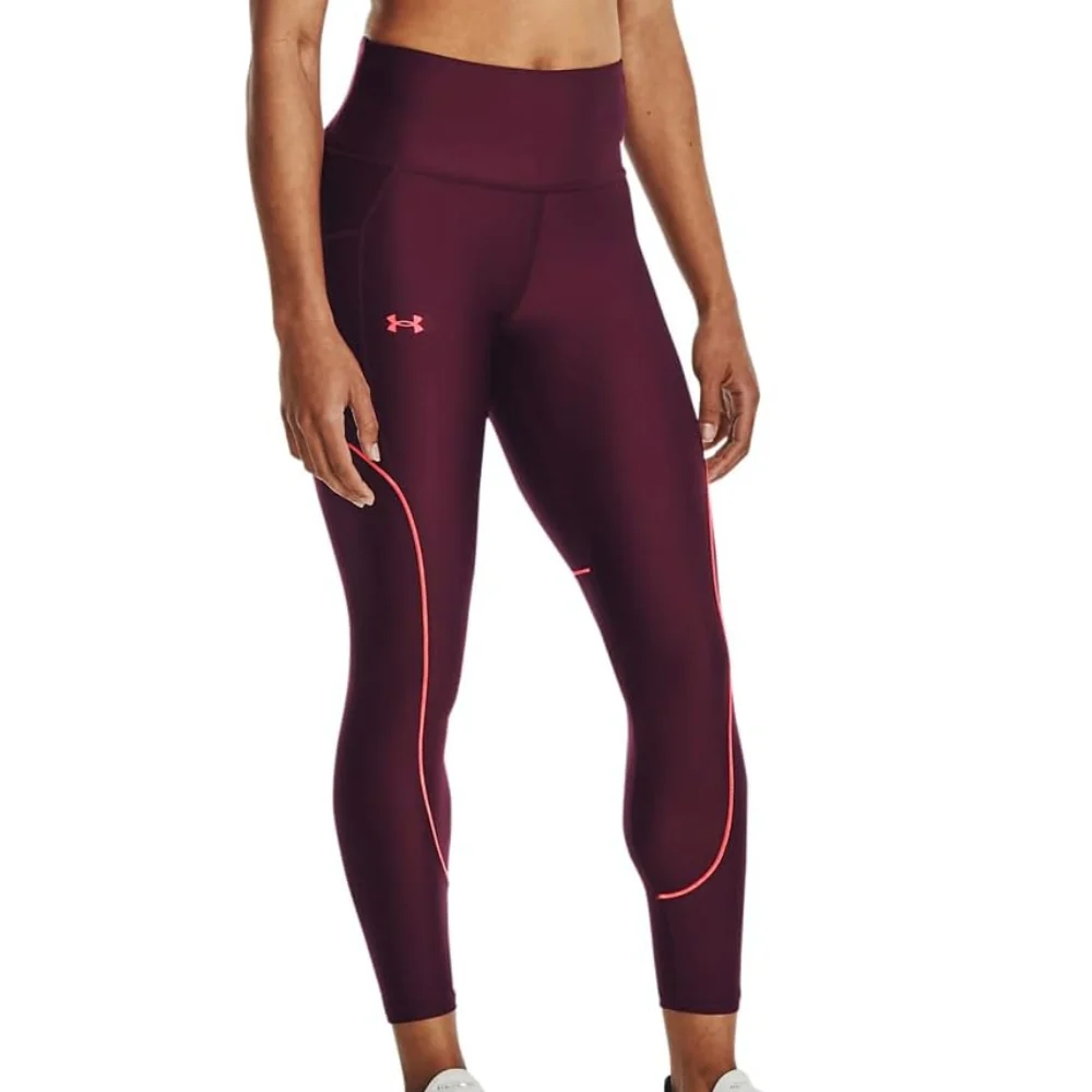 Under Armour Leggings de Entrenamiento Para Damas Color Burdeos