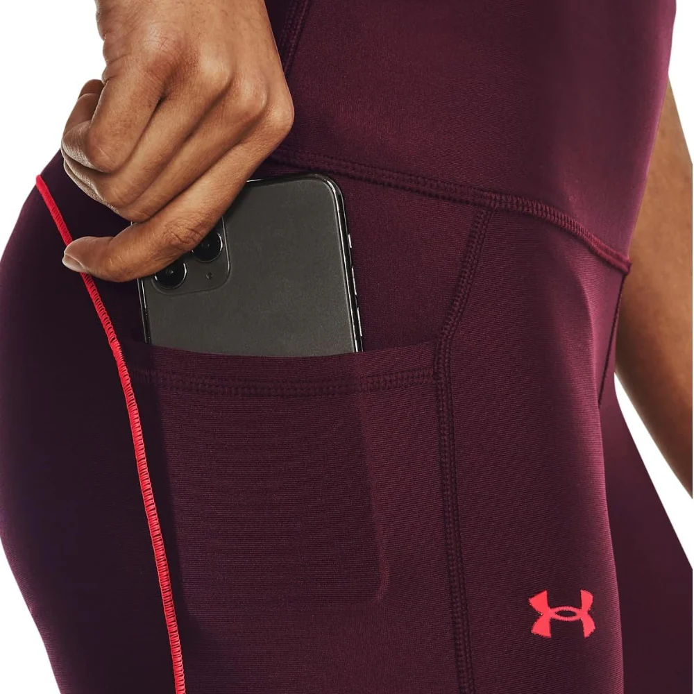 Under Armour Leggings de Entrenamiento Para Damas Color Burdeos - Image 4