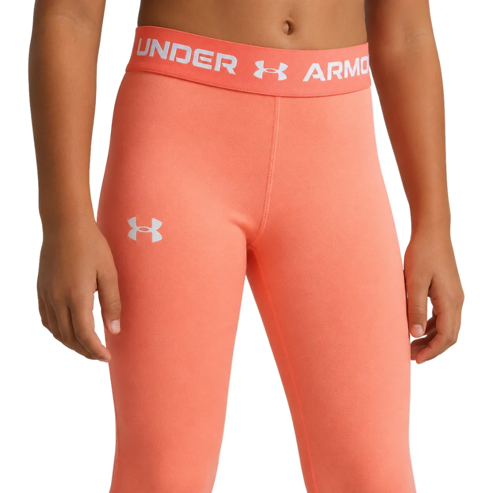 Under Armour Leggings Deportivos Para Niña Color Flare Orange