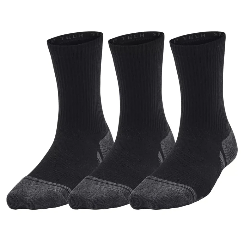 Under Armour Medias Deportivas Para Niños 3 Pack Color Negro