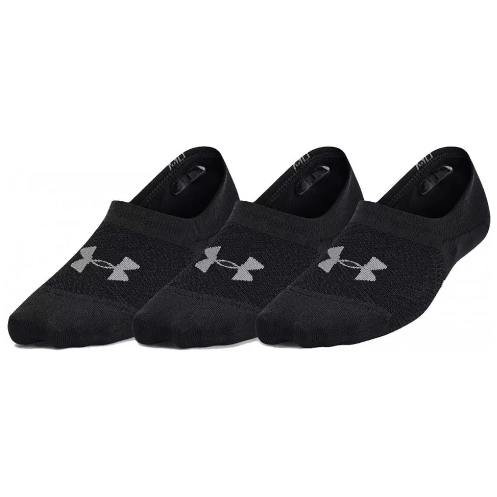 Under Armour Medias Invisibles Deportivas 3 Pack Color Negro