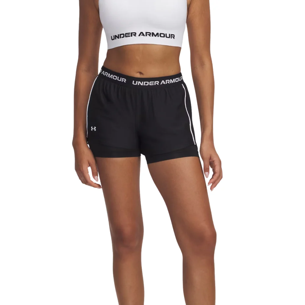 Under Armour Short Deportivo 2 en 1 Para Damas Color Negro - Image 3