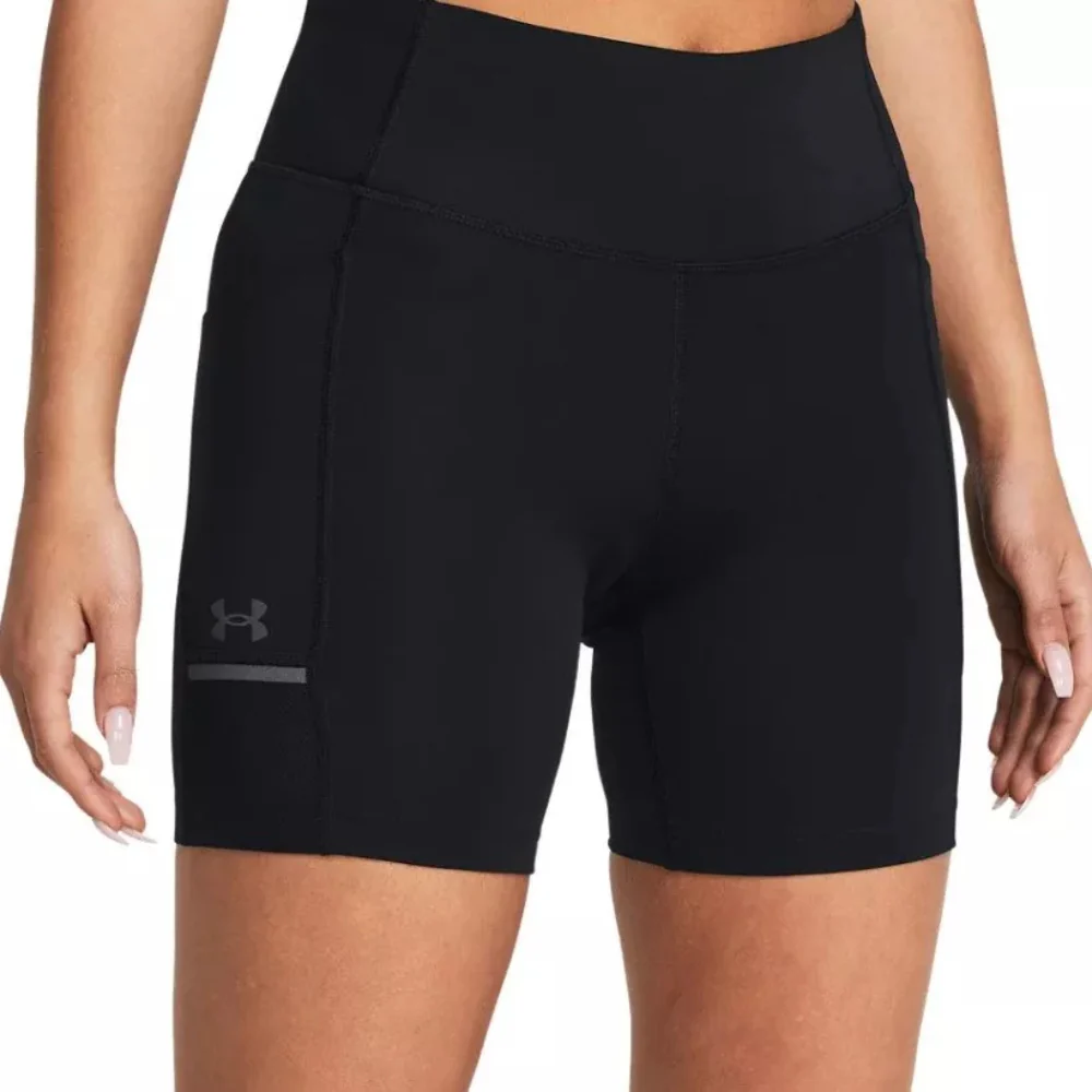 Under Armour Short Deportivo de Alto Rendimiento 6” Para Damas Color Negro