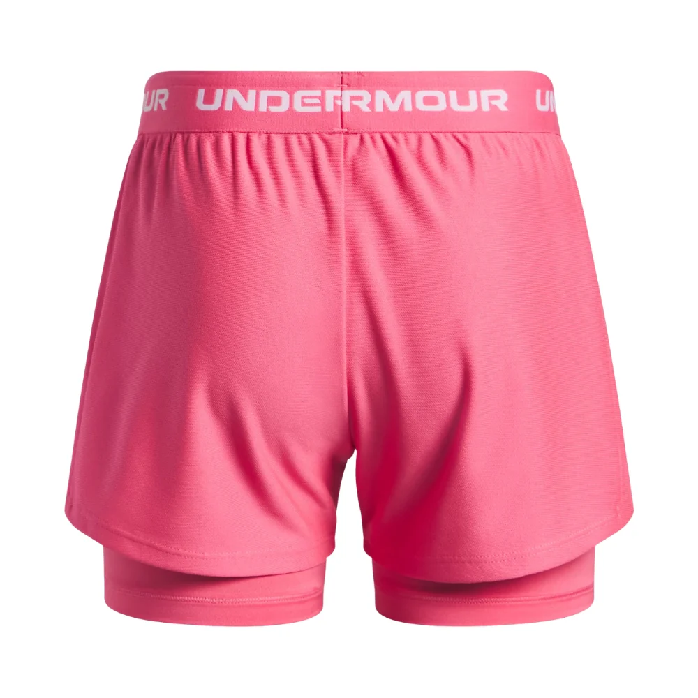 Under Armour Short Deportivo Play Up 2 en 1 Para Damas Color Rosa - Image 4