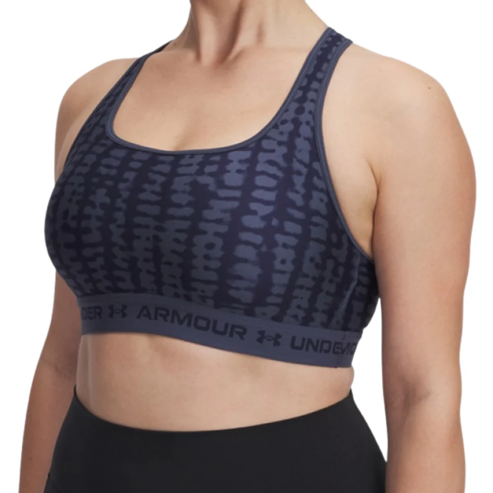 Under Armour Top Deportivo Espalda Cruzada Para Damas Color Down Pour Gray