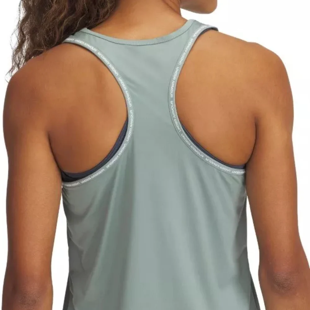 Under Armour Top Deportivo Transpirable Para Damas Color Silica Green - Image 2