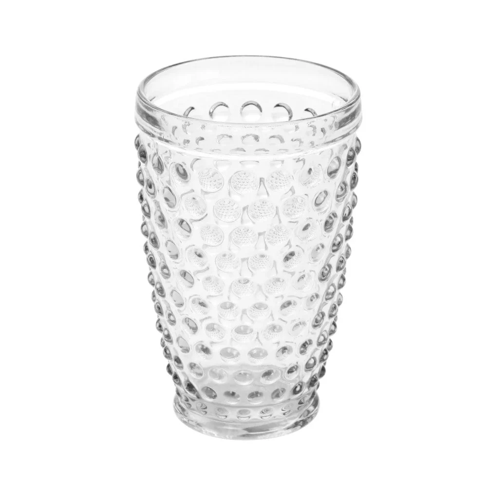 Vasos Martha Stewart Glass Hobnail Goblet Drinkware Color Clear 420ml
