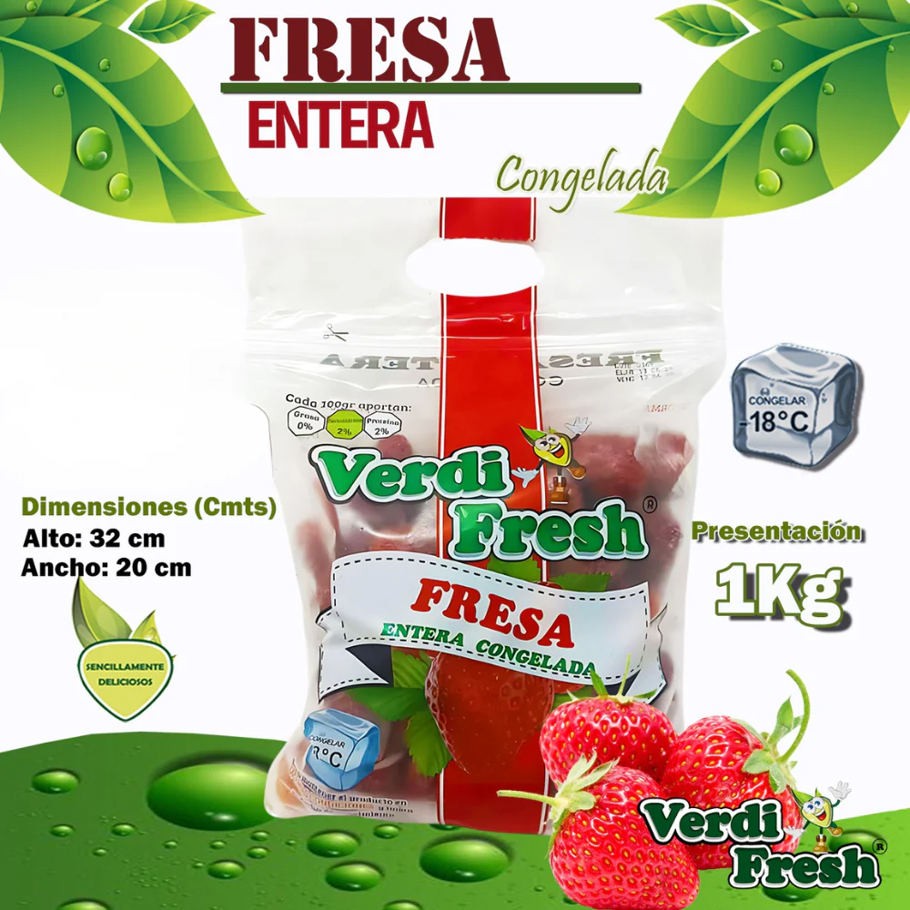 Verdi Fresh Fresas Congelada 1 Kilo - Image 2