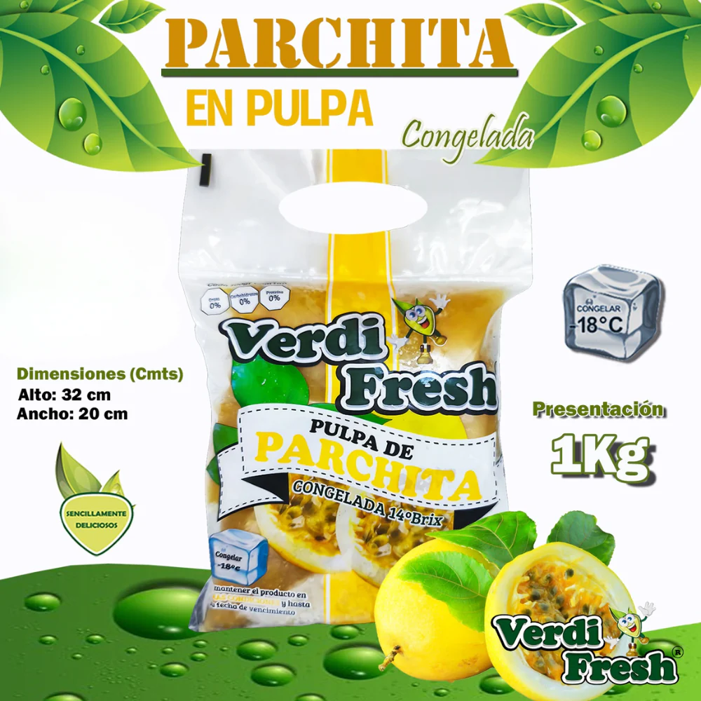 Verdi Fresh Parchita en Pulpa Congelado 1 Kilo - Image 2
