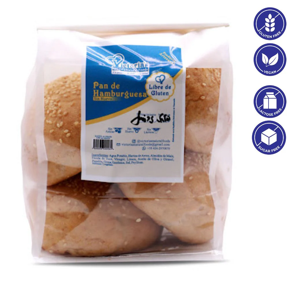 Victoria's Natural Food Pan De hamburguesa Sin Huevo 500 gr - Image 2