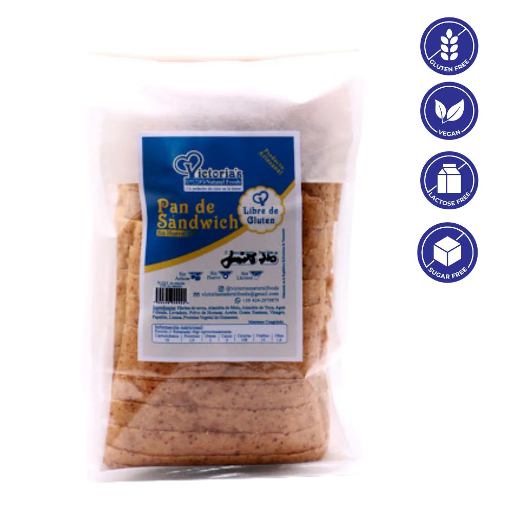 Victoria's Natural Food Pan De Sandwich Sin Huevo 720 gr - Image 2