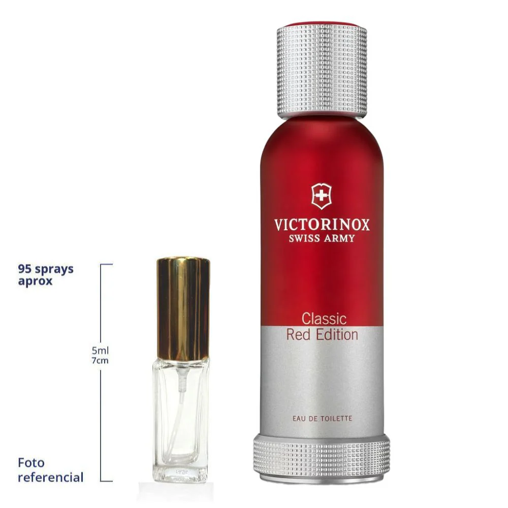 Victorinox Swiss Army Classic Red Decant Travel Size Eau De Toilette For Men