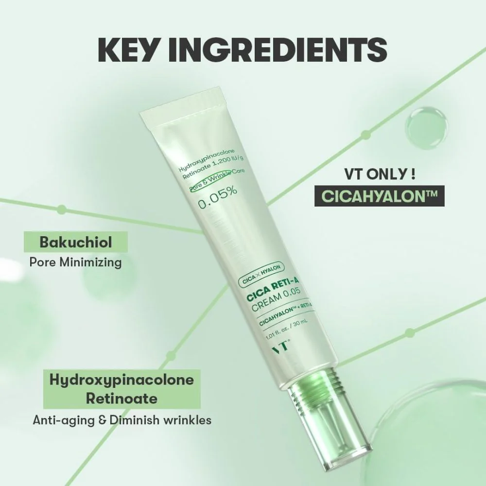 VT Cosmetics Cica Reti-A Cream 0.05 30ml - Image 3