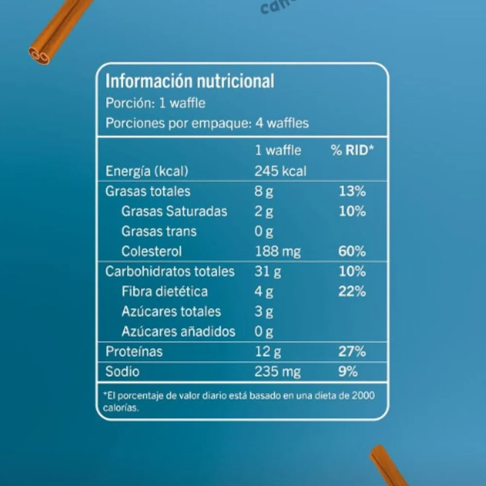 Waffit Waffles Canela 4 Und 550g - Image 2