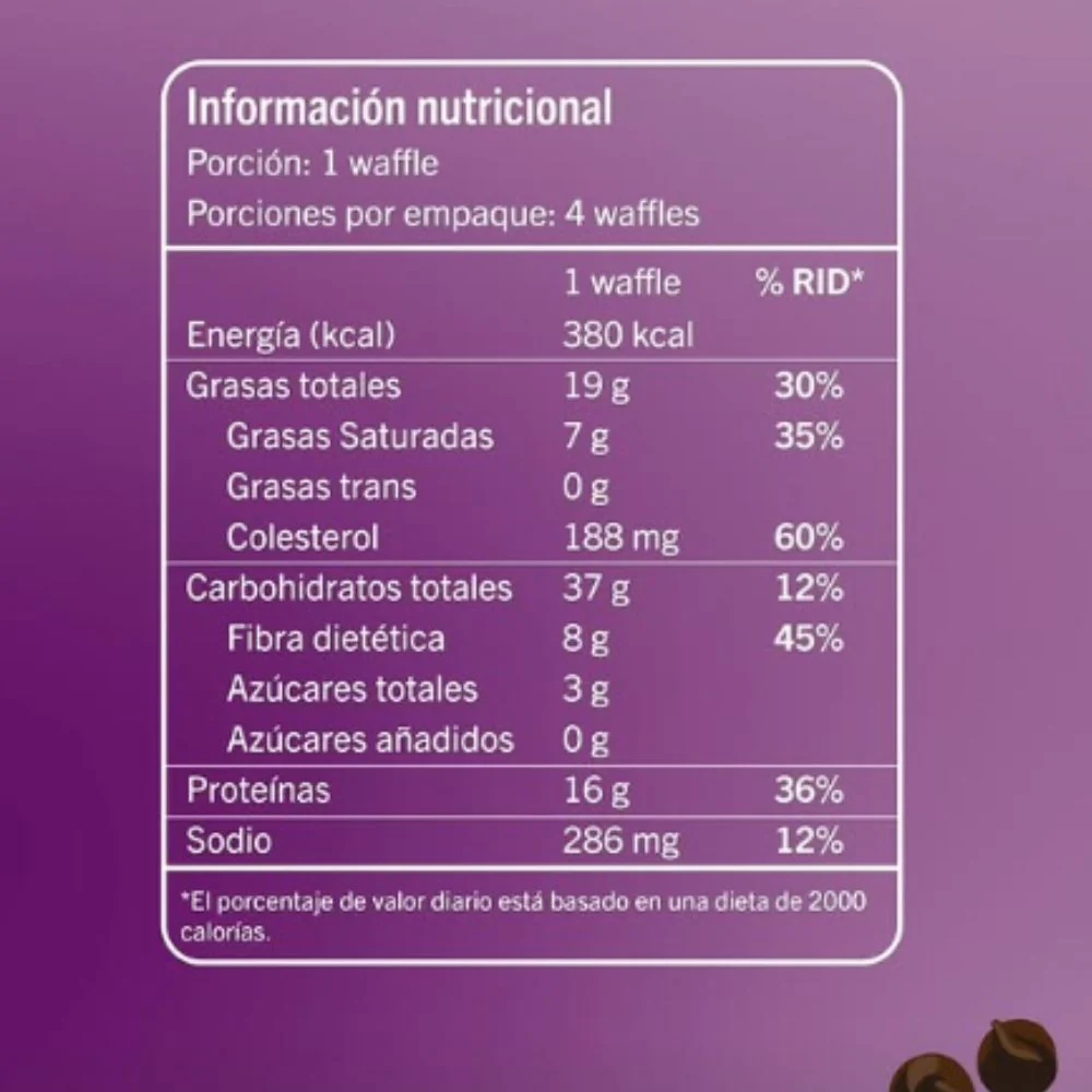 Waffit Waffles Chocolate 4 Und 550g - Image 2