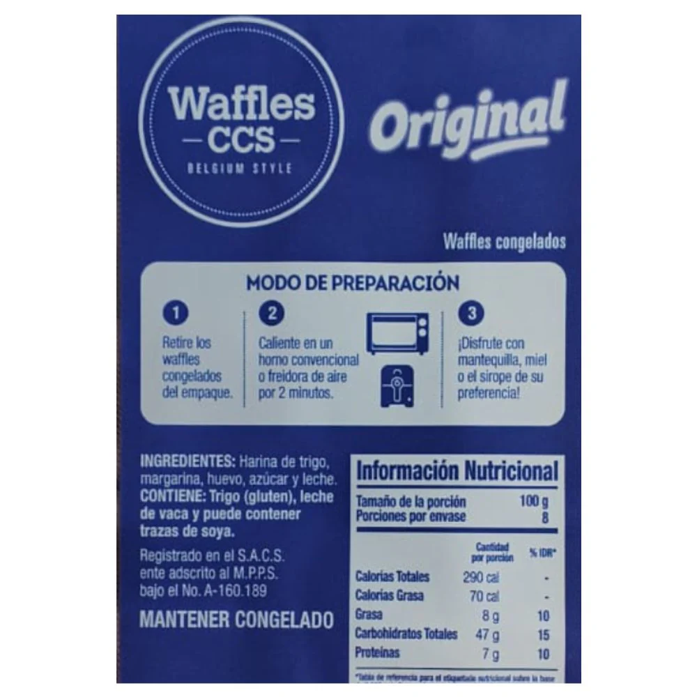 Waffle Belga Original 8 Und Waffle Ccs - Image 3