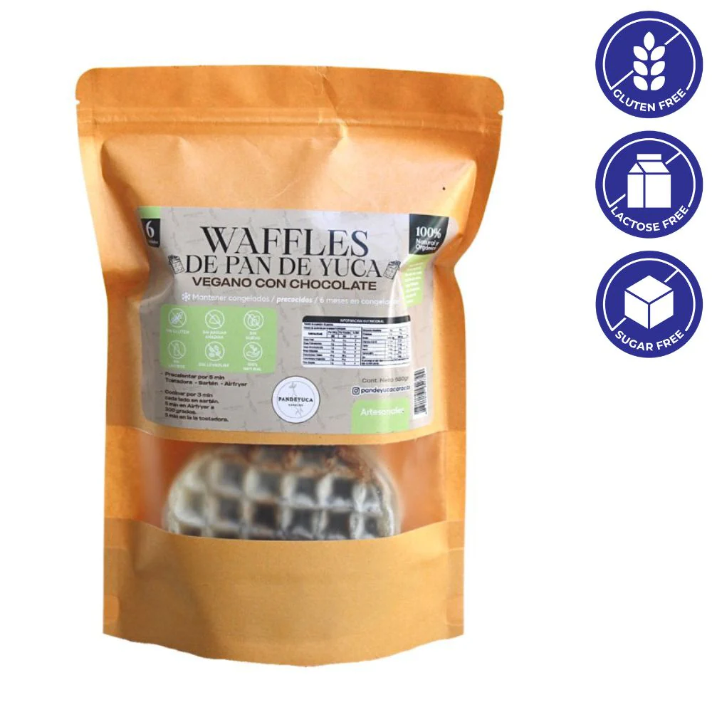 Waffles Vegano Chocolate 6 Und