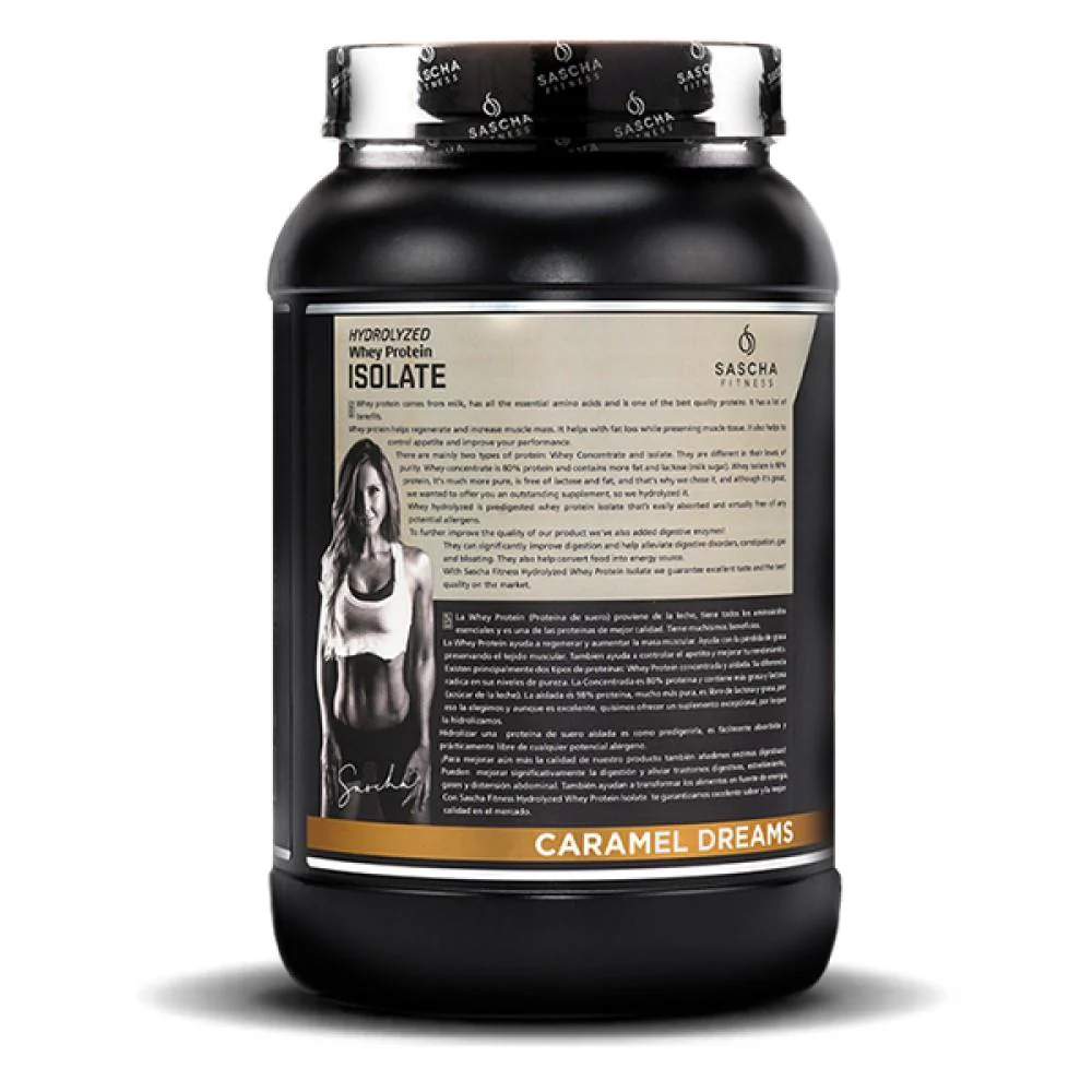 Whey Protein Hidrolizada Isolate by Sascha Fitness sabor Caramelo 957g - Image 3
