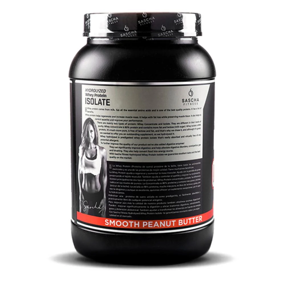 Whey Protein Hidrolizada Isolate by Sascha fitness sabor Peanut Butter 1044g - Image 5