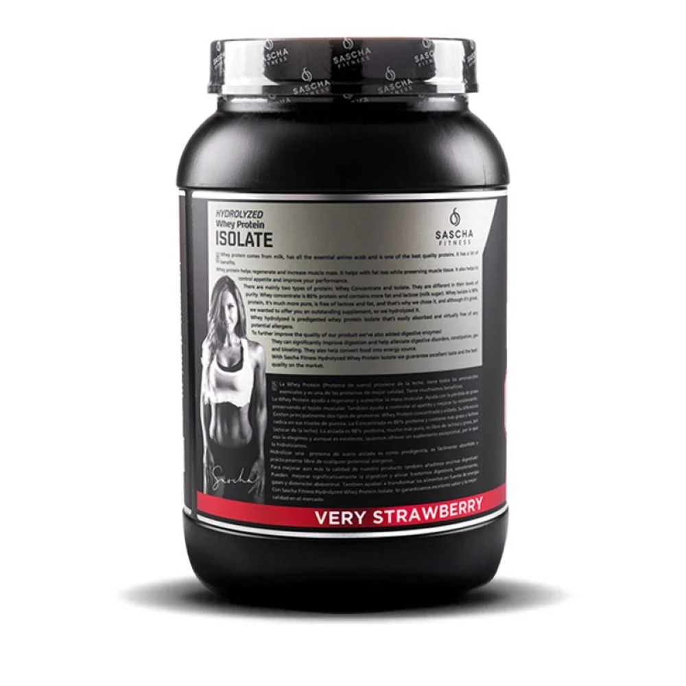 Whey Protein Hidrolizada Isolate by Sascha Fitness sabor Strawberry 957g - Image 5