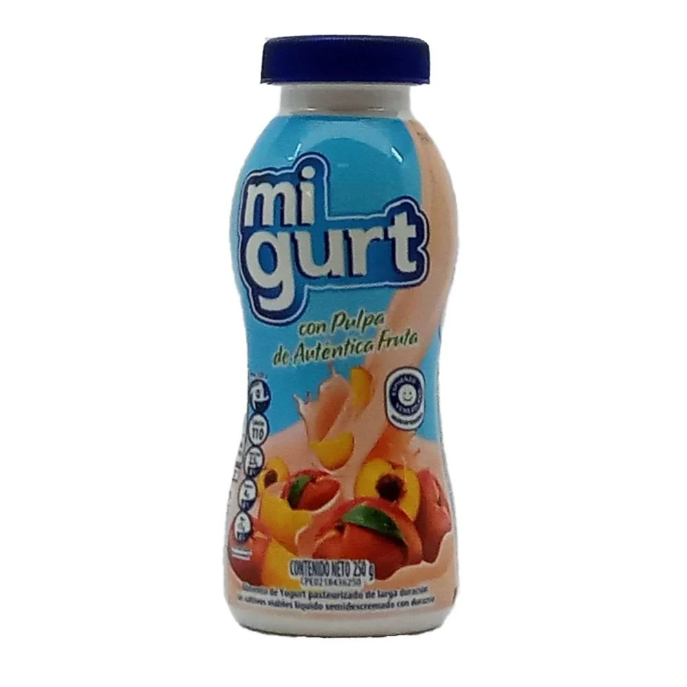 Yogurt  de Fruta Migurt Durazno Nacional 250gr