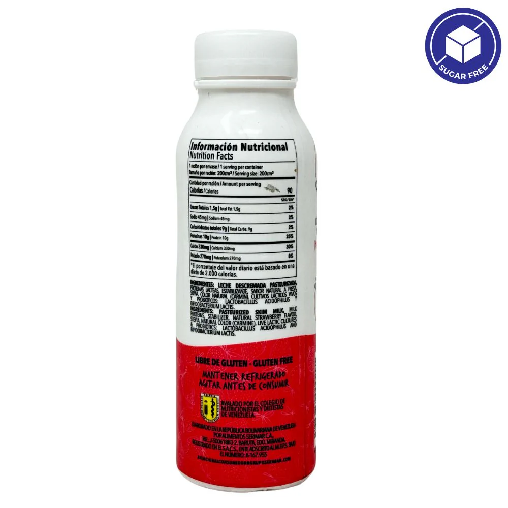 Yolo Yogurt Griego Liquido Descremado Fresa 200ml - Image 4