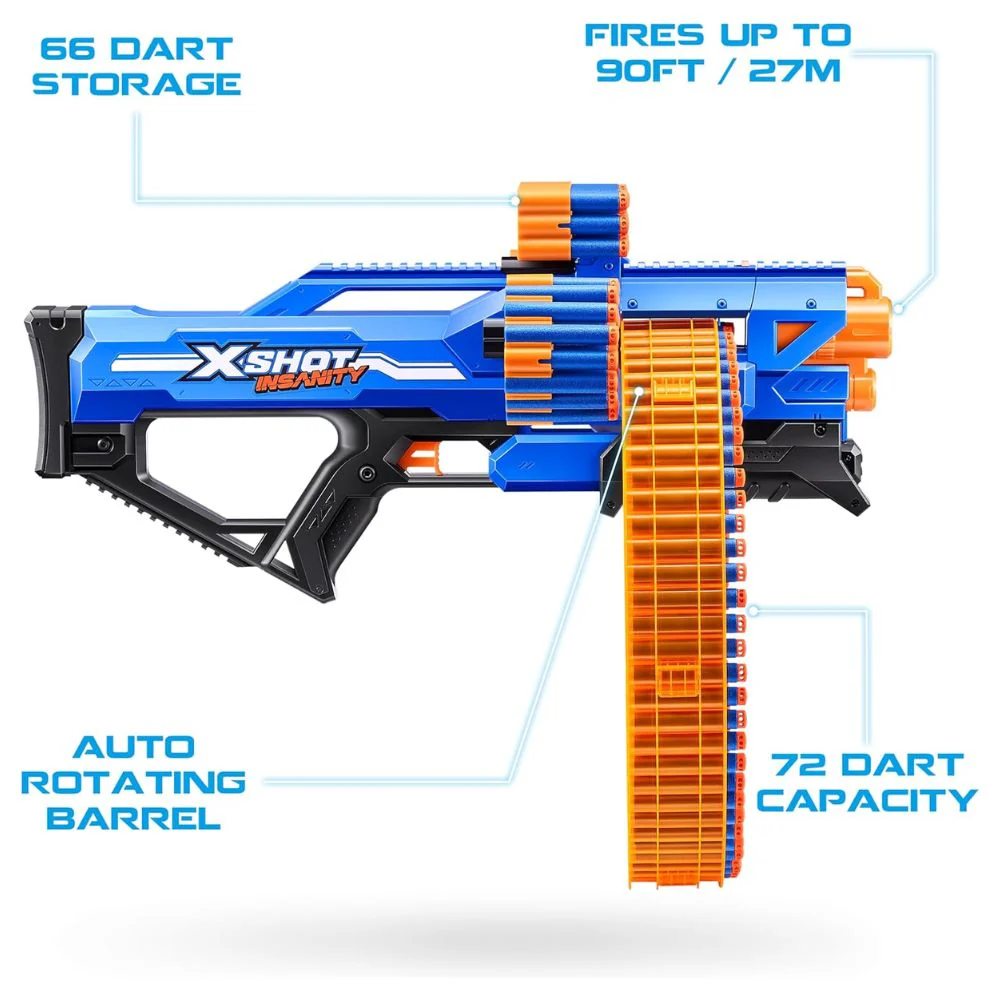 Zuru XShot Insanity Mad Mega Barrel 8+ - Image 5
