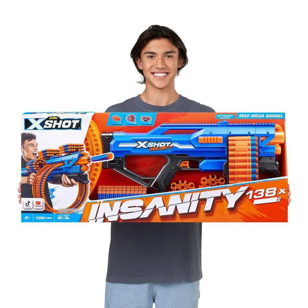Zuru XShot Insanity Mad Mega Barrel 8+ - Image 6
